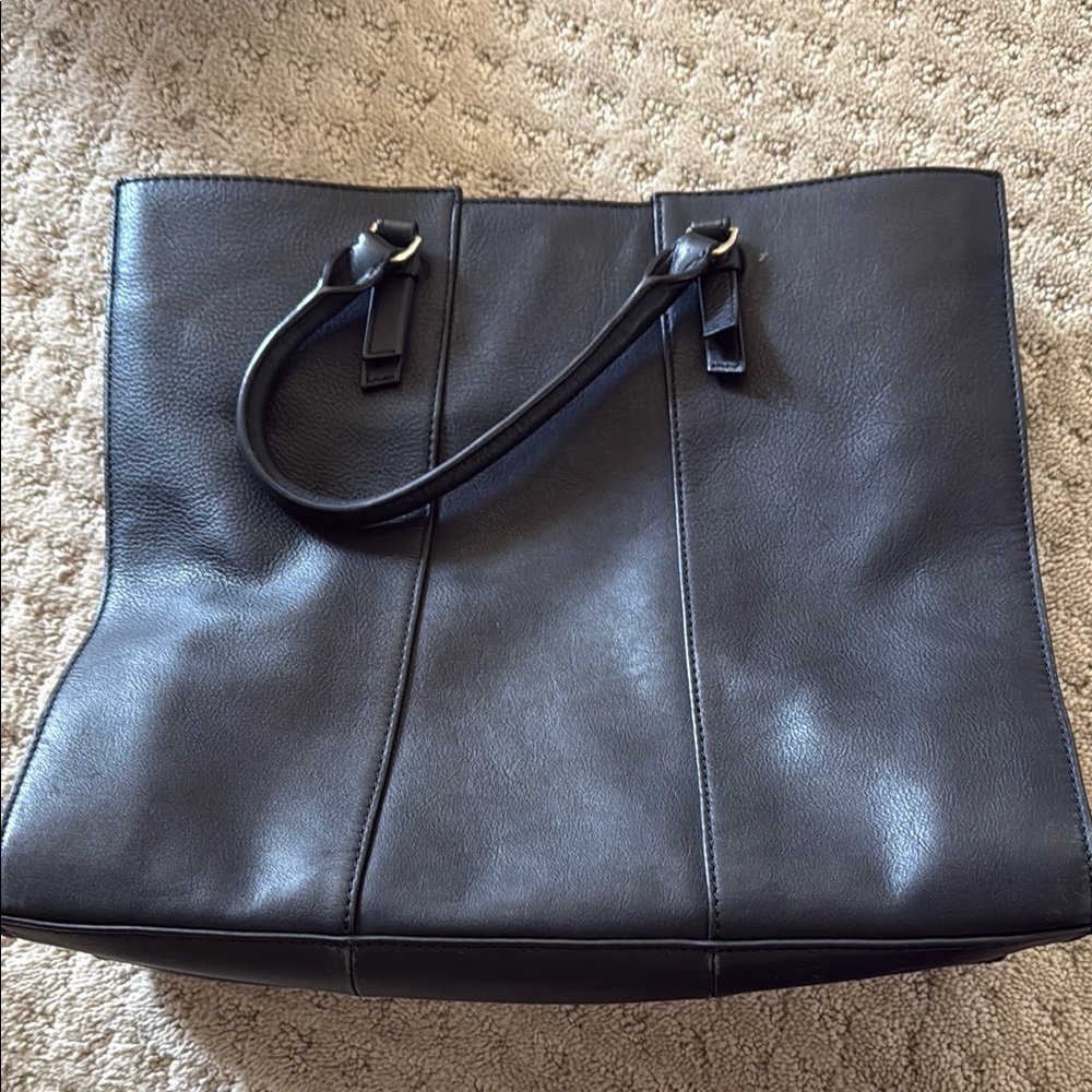 Tory Burch Gold and Black Tote Bag - Picture 4 of 6